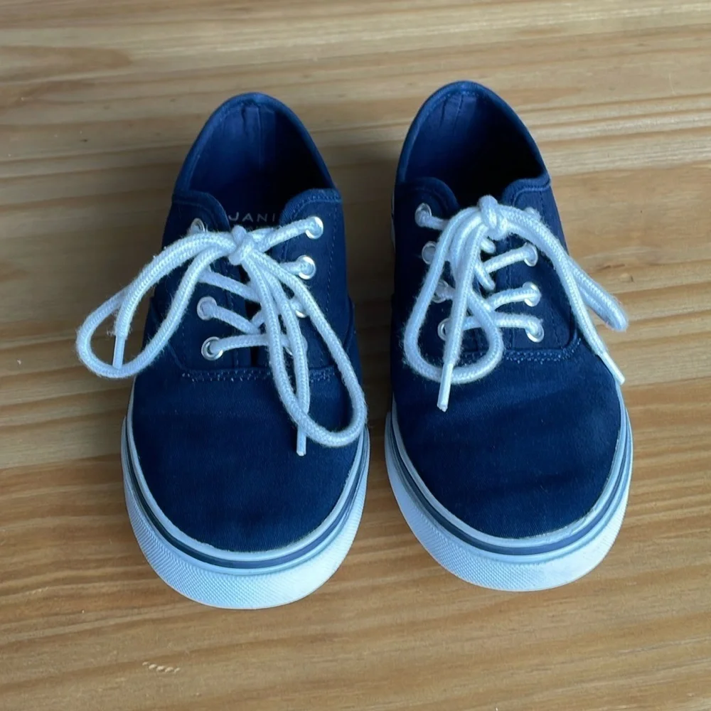 Janie‎ & Jack Navy Blue and White Sneaker